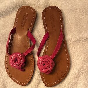 Pink Flower Sandals